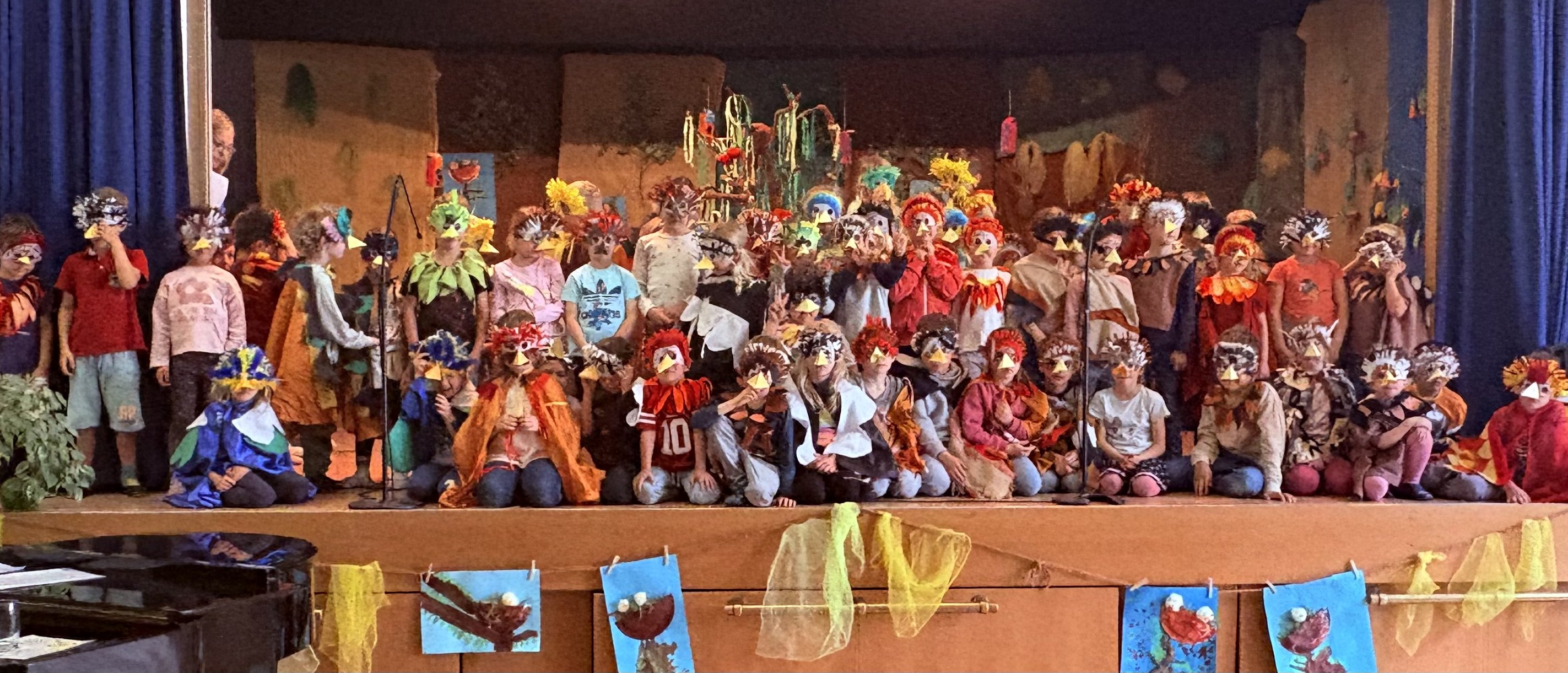 Masken, Vogelhochzeit, Kinder, DingKiga