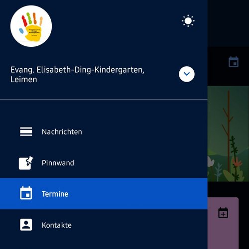 App, Ding- Kindergarten, Kommunikation